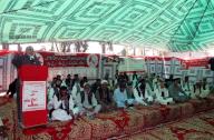 QUETTA, PAKISTAN, MAY 01: Balochistan Labour Federation leader, Haji Ramzan Achakzai addresses to participants during ceremony organized by BLF on the occasion of International Labour Day, held in Quetta on Wednesday, May 1, 2024. (Sami Khan\/PPI Images