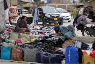 QUETTA, PAKISTAN, MAY 08: Different used items are being selling at a roadside stall, near Benazir Flyover in Quetta on Wednesday, May 8, 2024. (Sami Khan\/PPI Images