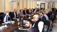 ISLAMABAD, PAKISTAN, MAY 15: Federal Minister for Finance and Revenue, Senator Muhammad Aurangzeb in a meeting to address the issues confronted by Industrial Sector related to Energy, in Islamabad on Wednesday, May 15, 2024. (PPI Images