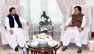 ISLAMABAD, PAKISTAN, MAY 16: Balochistan Chief Minister, Mir Sarfaraz Bugti exchanging views with Syedaal Khan Nasar, Deputy Chairman Senate during meeting held in Islamabad on Thursday, May 16, 2024. (PPI Images