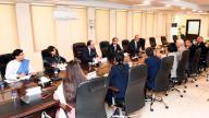 ISLAMABAD, PAKISTAN, MAY 16: Federal Minister for Finance and Revenue, Senator Muhammad Aurangzeb in a meeting with Alternate Executive Directors (AED) of Asian Development Bank (ADB), at Finance Division in Islamabad on Thursday, May 16, 2024. (PPI Images