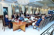 ISLAMABAD, PAKISTAN, MAY 17: Prime Minister, Muhammad Shehbaz Sharif chairs a meeting to discuss the issue of child stunting, in Islamabad on Friday, May 17, 2024. (PPI Images