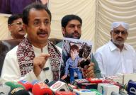SUKKUR, PAKISTAN, MAY 17: Tehreek-e-Insaf (PTI) Sindh President, Haleem Adil Shaikh addresses to media persons during press conference, in Sukkur on Friday, May 17, 2024. (Shahid Ali/PPI Images