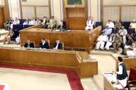 QUETTA, PAKISTAN, MAY 17: Balochistan Assembly Speaker, Abdul Khaliq Achakzai presides over assembly session, at Balochistan Assembly in Quetta on Friday, May 17, 2024. (Sami Khan/PPI Images