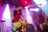 Dhol Foundation performing live at Electric Ballroom, London, UK on 26 April 2024 The Dhol Foundation is both a dhol drum institute in London and a musical group. The dhol school was founded in \'89. Dhol drums are a traditional percussion