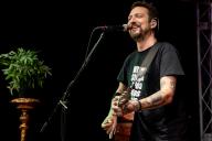 Frank Turner undertakes the first ever music venue trust world record attempt for the most gigs played in 24 hours, pictured performing Gig 13 of 15 at 9am on Sunday 5th May 2024 at Staggeringly Good Brewery, Portsmouth, Hampshire, UK, Credit