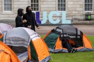 University College London, Thursday 2nd May, 2024. Students launch Londons first University encampment. Students are advocating for divestment in companies complicit in Israel’s ongoing war on the people of Gaza. The Students demands are 1. for