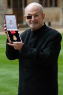 Sir Salman Rushdie is awarded The Order of the Companions of Honour (CH) for services to Literature at Windsor Castle, Windsor, England, UK on Tuesday 23 May, 2023., Credit:Justin Ng / Avalon