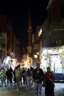 Moaz Street with colored lights at