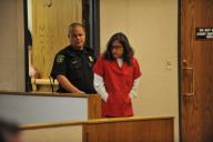 Nancy Garrado enters El Dorado Superior Court for a continuation of the pre-preliminary hearing in the case Thursday. Democrat photo by Pat