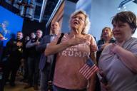 UNITED STATES - APRIL 25: Guests recite the Pledge of Allegiance during a campaign rally for Dave McCormick, Republican U.S. Senate candidate from Pennsylvania, at Beerded Goat Brewery in Harrisburg, Pa., on Thursday, April 25, 2024. (Tom Williams\/CQ Roll Call