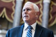 UNITED STATES - MAY 16: Former Vice President Mike Pence attends the unveiling ceremony for the statue of Rev. Billy Graham in the U.S. Capitolâs Statuary Hall on Thursday, May 16, 2024. (Tom Williams\/CQ Roll Call