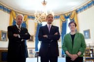 President Barack Obama and Vice President Joe Biden stand with Solicitor General Elena Kagan in the Blue Room of the White House, May 10, 2010, prior to announcing Kagan as his choice to replace retiring Justice John Paul Stevens in the Supreme ...