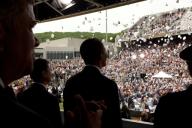 President Barack Obama attends the U.S. Military Academy commencement address at Michie Stadium in West Point, N.Y., May 22, 2010. (Pete Souza/ PSG)
