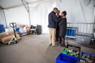 Nov. 15, 2012 "The President tries to comfort Damien and Glenda Moore at a FEMA Disaster Recovery Center tent in Staten Island, N.Y. The MooreÕs two small children, Brandon and Connor, died after being swept away during Hurricane Sandy." Ê (Pete ...