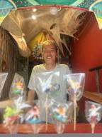 On the Hong Kong island of Cheung Chau, artist Louis To, better known as Sugarman, makes intricate candy figurines. April 19, 2024. Photo: Kylie