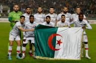 Players of CR Belouizdad pose for a photo during CAF Champions League 6th day of the group D stage - match between Esperance Sportive Tunis (EST) vs CR Belouizdad (CRB) at the Rades stadium in Tunis, Tunisia on April 02,2023 (Photo by Yassine Mahjoub\/SIPA) \/\/MAHJOUBYASSINE_MAHJOUB0882\/Credit:Yassine Mahjoub\/SIPA