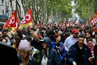 May Day (Labour Day) rally , International Workers\' Day, in Marseille\/\/MUNSCHFREDERIC_MARSEILLE3313\/Credit:Frederic MUNSCH\/SIPA