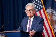 (240501) -- WASHINGTON, May 1, 2024 (Xinhua) -- U.S. Federal Reserve Chair Jerome Powell attends a press conference in Washington, D.C., the United States, on May 1, 2024. The U.S. Federal Reserve on Wednesday left interest rates unchanged at a 22-year high of 5.25 percent to 5.5 percent as recent consumer data indicates that inflation continued to tick up. (Xinhua\/Liu Jie) - Liu Jie -\/\/CHINENOUVELLE_CHINENOUVELLE.0397\/Credit:CHINE NOUVELLE\/SIPA