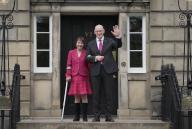 (240507) -- EDINBURGH (BRITAIN), May 7, 2024 (Xinhua) -- John Swinney arrives at Bute House with his wife in Edinburgh, Britain, on May 7, 2024. Scottish lawmakers on Tuesday voted for Scottish National Party (SNP) leader John Swinney to become Scotland\'s first minister, replacing Humza Yousaf who formally stepped down earlier the same day. (Scottish government\/Handout via Xinhua) - Scottish government -\/\/CHINENOUVELLE_CHINENOUVELLE0139\/Credit:CHINE NOUVELLE\/SIPA