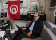 The lawyer and former dean of Tunisian barristers Chawki Tabib took refuge in the offices of the Bar Association in front the Palais de Justice, where he began a hunger strike in Tunis on May 12, 2024, in response to what he described as "persecution of himself and members of his family". Mohamed Hammi\/Sipa Press\/\/HAMMI_HAMMI1387\/Credit:MOHAMED HAMMI\/SIPA