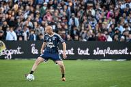 Former football player Zinedine Zidane during the legends match between a selection of former FC Girondins de Bordeaux players and the VariÃ