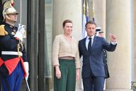 Mette Frederiksen and Emmanuel Macron. France