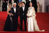 Alejandra Silva, Richard Gere, Homer James Jigme Gere, Uma Thurman, Red Carpet "OH, CANADA" during the 77th International Cannes Film Festival at Palais des Festivals, Cannes FRANCE - 17\/05\/2024\/\/SYSPEO_sysA001\/Credit:SYSPEO\/SIPA
