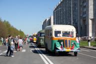 (240519) -- ST. PETERSBURG, May 19, 2024 (Xinhua) -- People attend a vintage car show in St. Petersburg, Russia, May 18. 2024. As one of the activities to celebrate St. Petersburg\