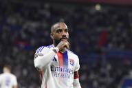 Lyon s forward Alexandre LACAZETTE during the French L1 football match between Olympique Lyonnais and Racing de Strasbourg the Groupama stadium in Decines-Charpieu near Lyon, central eastern France on May 19, 2024. //ALLILIMOURAD_Sipa.29844/Credit:MOURAD ALLILI/SIPA