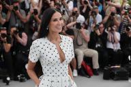 US actress Demi Moore attends the "The Substance" Photocall at the 77th annual Cannes Film Festival at Palais des Festivals on May 20, 2024 in Cannes, France.//03PARIENTE_1904.10680/Credit:JP Pariente/SIPA