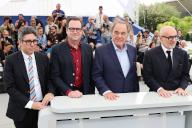 Maximilien Arvelaiz, Rob Wilson, Oliver Stone and Fernando Sulichin attend the "Lula" Photocall at the 77th annual Cannes Film Festival at Palais des Festivals on May 20, 2024 in Cannes, France.//03PARIENTE_1904.10758/Credit:JP Pariente/SIPA