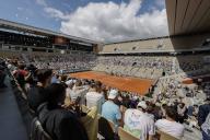 Rafael NADAL (ESP) at practice during the French Open of Tennis, in front of a big crowd, Opening day 02 of Roland Garros 2024. on May 21 2024 in Paris, France, Photo By Loic Baratoux/SIPAPRESS//LABELIMAGES_1306.03112/Credit:LoIc Baratoux/SIPA