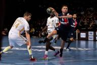 Luc Steins #6 of Paris saint Germain During the Starligue PSG vs Aix-en-Provence handball match at the Accor Arena stadium in Paris on May 31, 2024.//ACCORSINIJEANNE_MATCH.0011/Credit:JEANNE ACCORSINI/SIPA