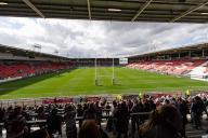 A general view of Totally Wicked Stadium, Home of St Helens during the Betfred Super League Round 6 match St Helens vs Wigan Warriors at Totally Wicked Stadium, St Helens, United Kingdom, 29th March 2024 (Photo by Craig Thomas\/News Images) in , on 3\/29\/2024. (Photo by Craig Thomas\/News Images\/Sipa USA