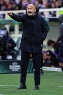 Vincenzo Italiano head coach of ACF Fiorentina gestures during the UEFA Conference League quarter-final second leg football match between ACF Fiorentina and FC Viktoria Plzen at Artemio Franchi stadium in Firenze (Italy), April 18th, 2024. \/Sipa USA *** No Sales in France and Italy