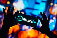 In this photo illustration, the BharatPe logo is seen displayed on a smartphone. (Photo by Rafael Henrique \/ SOPA Images\/Sipa USA
