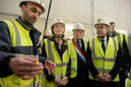 France\'s Minister for Ecological Transition and Territories\' Cohesion Christophe Bechu (R) and France\'s Minister for Sports and Olympics Amelie Oudea-Castera (2nd L) attend the inauguration ceremony of the Departmental River Water Treatment Station in Champigny-sur-Marne near Paris, on April 23, 2024. It is one of five engineering projects that the Paris region is undertaking to clean up the Seine and Marne rivers to allow Swimming events to take place during Paris 2024 Summer Olympics. Photo by Bertrand Guay\/Pool\/Abaca\/Sipa