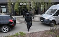 Searches in the buildings of the Garage Museum of Contemporary Art in Gorky Park. The situation at the educational center of the Garage museum. Law enforcement officers at the center building. 26.04.2024 Russia, Moscow Photo credit: Dmitry Dukhanin\/Kommersant\/Sipa