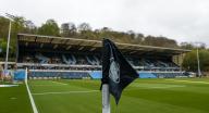 A general view of Adams Park Stadium before the Sky Bet League 1 match between Wycombe Wanderers and Charlton Athletic at Adams Park, High Wycombe Picture by Darren Woolley\/Focus Images\/Sipa USA 07590188758 27\/04