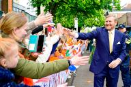 King Willem-Alexander of the Netherlands attending King\'s Day 2024, the celebration of the 57th birthday of the Dutch King in Rotterdam, The Netherlands. (Photo by DPPA\/Sipa USA