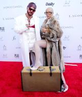 (L-R) Brett Alan Nelson and Doja Cat at The Daily Front Rows 8th Annual Fashion Los Angeles Awards held at The Beverly Hills Hotel in Beverly Hills, CA on Sunday, ?April 28, 2024. (Photo By Sthanlee B. Mirador\/Sipa USA