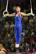 Marco Lodadio (ITA) rings during European Artistic Gymnastic Championships - Men, Gymnastics in Rimini, Italy, April 28 2024 (Photo by Filippo Tomasi\/IPA Sport \/ ipa-a\/IPA\/Sipa USA