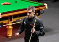 Ronnie O\'Sullivan walks out ahead of the Cazoo World Championships 2024 at Crucible Theatre, Sheffield, United Kingdom, 29th April 2024 (Photo by Cody Froggatt\/News Images) in Sheffield, United Kingdom on 4\/28\/2024. (Photo by Cody Froggatt\/News Images\/Sipa USA
