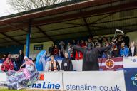 Stranraer Vs Stenhousemuir - Cinch League 2 at Stair Park in Stranraer, Scotland on 04 May 2024 The Grim Reaper turned out for Stenhousemuir today to support the League 2 champions Vs Stranraer (Photo by Raymond Davies\/Sportpix\/Sipa USA