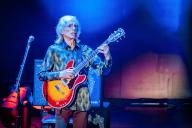 Steve Howe play the guitar during the Music Concert Yes - The Classic Tales of Yes Tour 2024 on May 05, 2024 at the Roma Convention Center "La Nuvola" in Rome, Italy (Photo by Tommaso Notarangelo\/LiveMedia\/Sipa USA