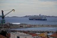 The liner Mein Schiff 1 cruise ship leaves the French Mediterranean port of Marseille. (Photo by Gerard Bottino \/ SOPA Images\/Sipa USA