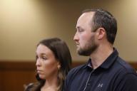 Two members of a fundamentalist Christian church, the Followers of Christ, in Oregon City, Oregon, who do not use medical care for their children, are arraigned on May 8, 2024 for felony child endangerment. Taylor Kayleen Edwards and Blair Alan Edwards are accused of not medically caring for their newborn son in June 2023, who died. Taylor Edwards is pregnant and due in June or July. (Photo by John Rudoff\/Sipa USA