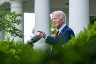US President Joe Biden delivers remarks during a reception celebrating Asian American, Native Hawaiian, and Pacific Islander Heritage Month in the Rose Garden the White House in Washington, DC, USA, 13 May 2024