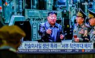 A 24-hour Yonhapnews TV broadcast at Yongsan Railway Station in Seoul shows North Korean leader Kim Jong inspecting a new tactical missile weapons system, to be newly equipped by the combined missile units of the Korean People\'s Army, at an undisclosed site. North Korean leader Kim Jong-un has inspected a new tactical missile weapons system and called for an "epochal change" in war preparations by attaining arms production plans, state media said on May 15. North Korean leader Kim Jong-un oversaw the "tactical missile weapons system to be newly equipped by the combined missile units of the Korean People\'s Army (KPA) in charge of an important firing assignment" on May 14, according to the Korean Central News Agency (KCNA). (Photo by Kim Jae-Hwan \/ SOPA Images\/Sipa USA